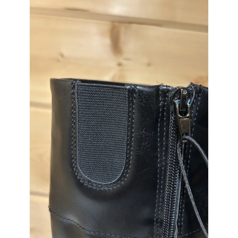 St Johns Bay Women's Black‎ Douglas Knee High 8M Riding Boots NWT